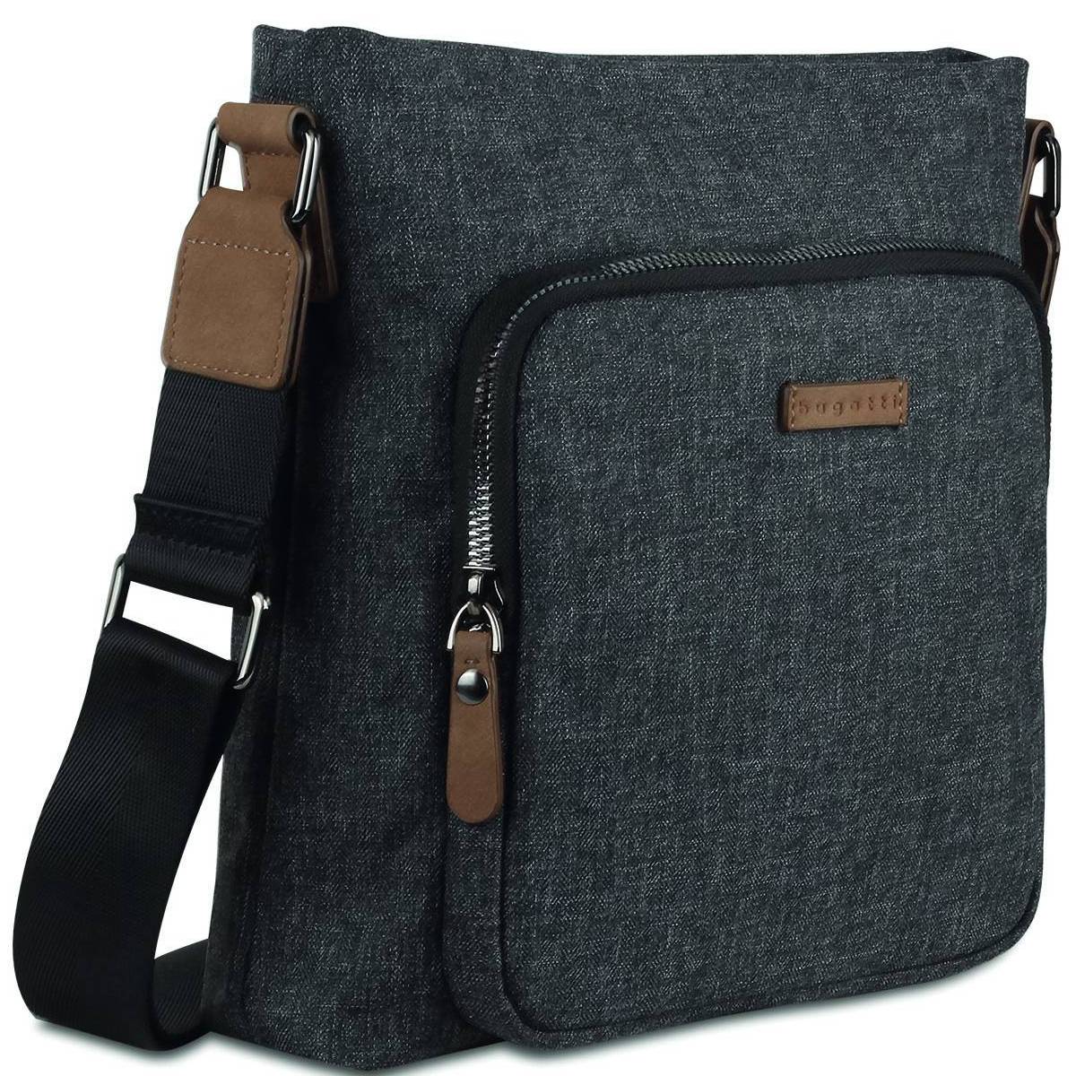 Borseta BUGATTI, Luce, gri, pentru umar, multiple compartimente