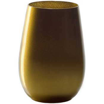 Set 6 pahare tumbler colorate Stolzle Elements, 465 ml, gold Set 6 pahare tumbler colorate Stolzle Elements, 465 ml, gold
