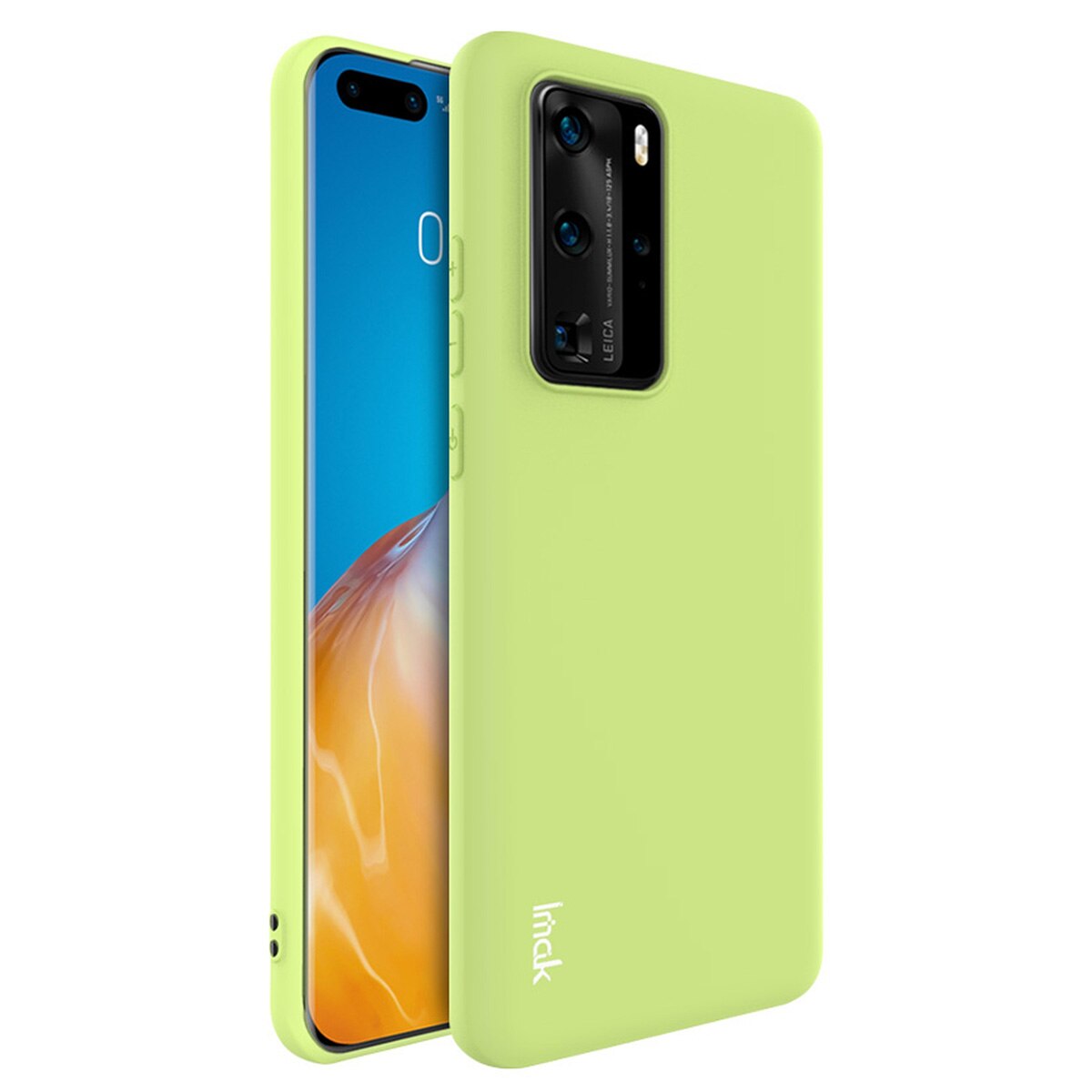 Husa de protectie, IMAK, Compatibil cu HUAWEI P40 Pro, Cauciuc, Verde