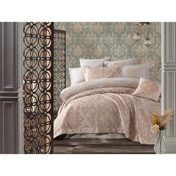 Set Lenjerie de pat Samara cu broderie, cuvertura pat si lenjerie de pat 200x220, colectie Premium, 100% bumbac Set Lenjerie de pat Samara cu broderie, cuvertura pat si lenjerie de pat 200x220, colectie Premium, 100% bumbac