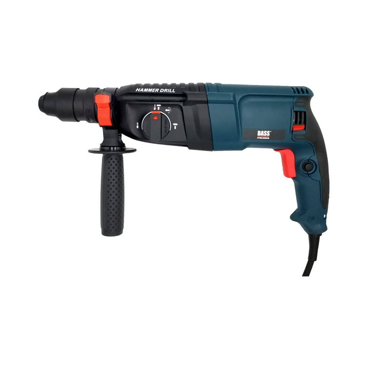 Перфоратор с комплект свредла и длето SDS PLUS, Bass Polska 5233