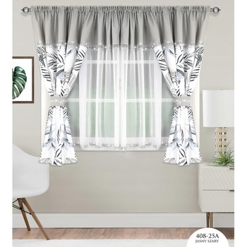 Perdea Alabama, 400x155 cm, Gri Perdea Alabama, 400x155 cm, Gri