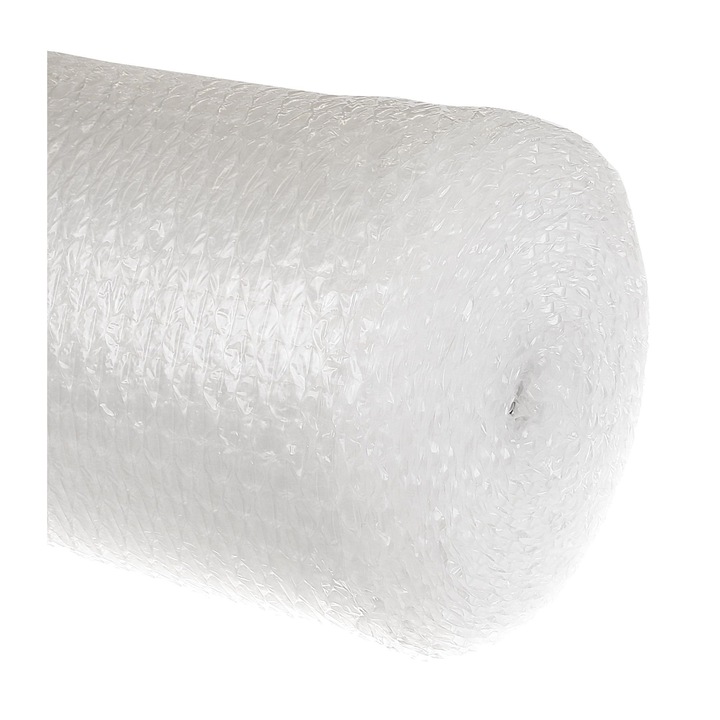 Folie cu bule transparenta, latime 1.25 m, lungime 100 m, 125 mp, 40 gr/mp