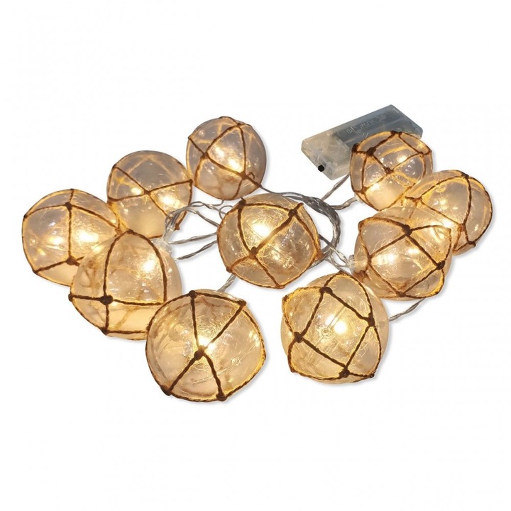 Светещ гирлянд 2.1м с 10 led крушки