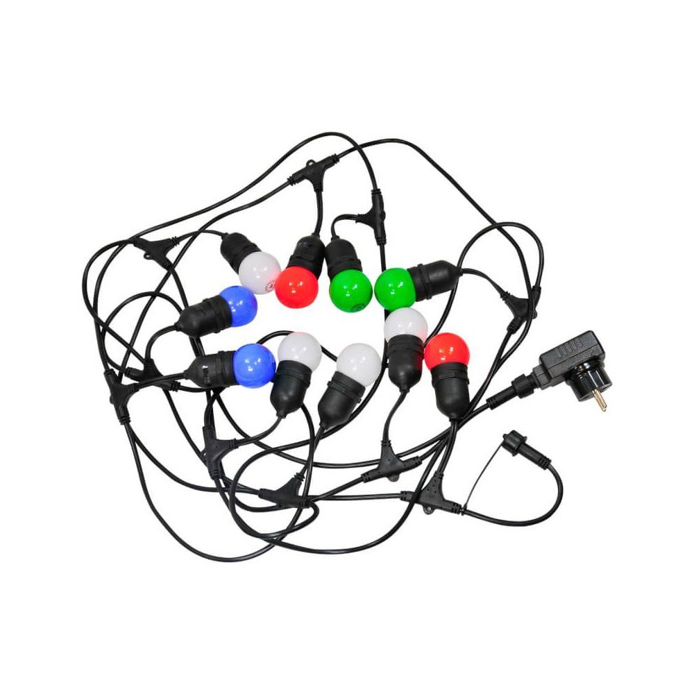 Lant led decorativ de exterior girlanda 6.1m 10xe27/0,5w/36v ip44