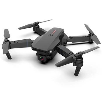 Drona E88 PRO 4K, brate pliabile, 2 camere, wifi, buton de Return To Home, camera 4k HD cu transmisie live pe telefon, baterie 3.7V 1800 mAh, autonomie 15 min Drona E88 PRO 4K, brate pliabile, 2 camere, wifi, buton de Return To Home, camera 4k HD cu transmisie live pe telefon, baterie 3.7V 1800 mAh, autonomie 15 min