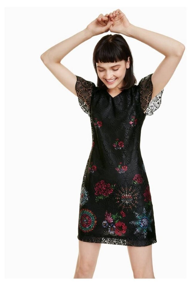 Rochie Desigual , 18WWVW47, Negru, L