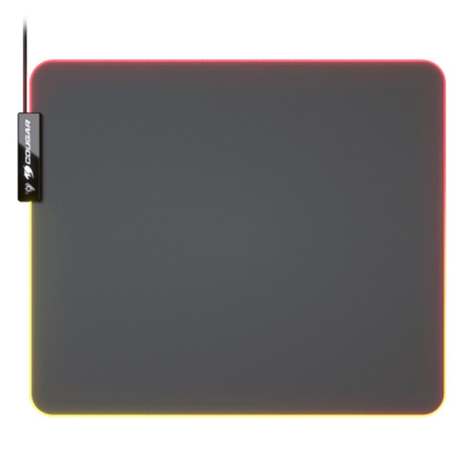 Mousepad gaming Cougar Neon RGB Gaming, 350 x 300 x 4 mm, Negru