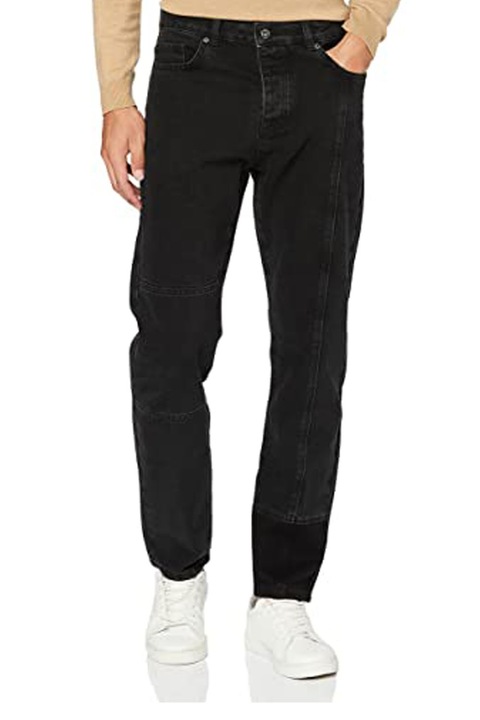 Găsiți blugi pentru bărbați, slim fit, bumbac, Negru mat, L