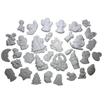 Set figurine, Galindo, De pictat si colorat, Craciun, Ipsos, + 4 ani, 34 buc Set figurine, Galindo, De pictat si colorat, Craciun, Ipsos, + 4 ani, 34 buc