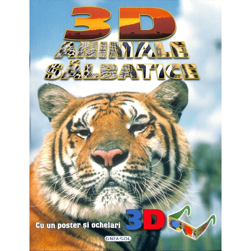 3D - Animale salbatice (poster+ochelari)