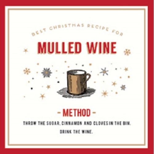 Felicitare - Mulled Wine Best Christmas Recipe, Multicolor, Standard, Carton