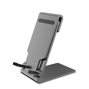Suport pliabil din aluminiu pentru smartphone-uri si tablete de pana la 13 inci, 4smarts Universal Desk Stand FOLD, gri Suport pliabil din aluminiu pentru smartphone-uri si tablete de pana la 13 inci, 4smarts Universal Desk Stand FOLD, gri