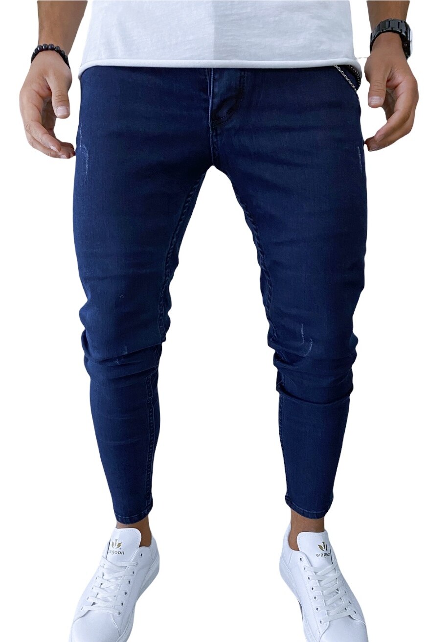 Blugi pentru barbati dehaine albastri 2635 34, Albastru