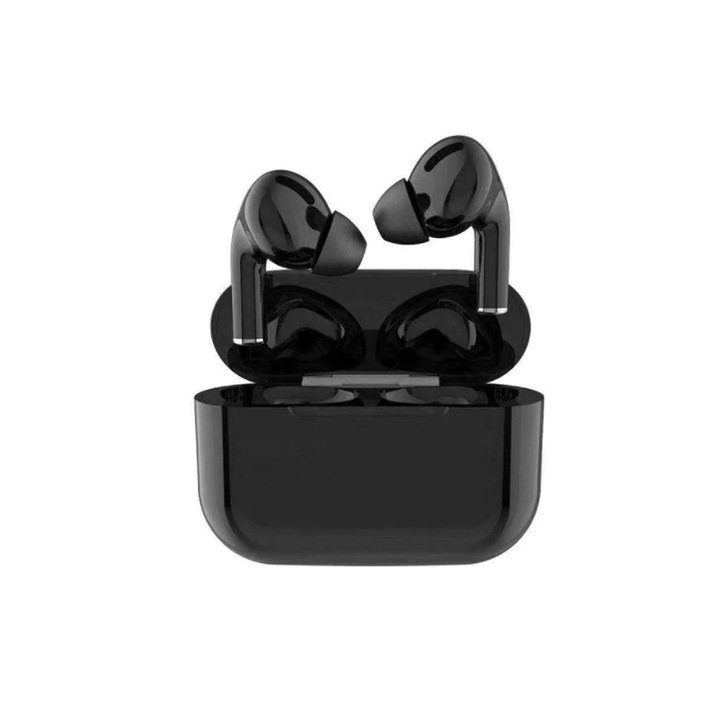 Casti Wireless JRH® PRO cu design ergonomic Bluetooth V5.0+, compatibile cu Android, iOS, raza de actiune 15m, sunet 3D, control Touch, rezistente la apa, negru