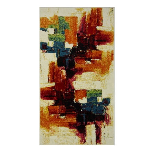 Covor living / dormitor Malaga polipropilena frize dreptunghiular 120 x 170 cm, multicolor, aspect modern, usor de intretinut