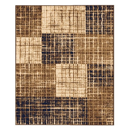 Covor living / dormitor Sintelon Practica, polipropilena, dreptunghiular, crem si maro, 200 x 300 cm, design modern si elegant