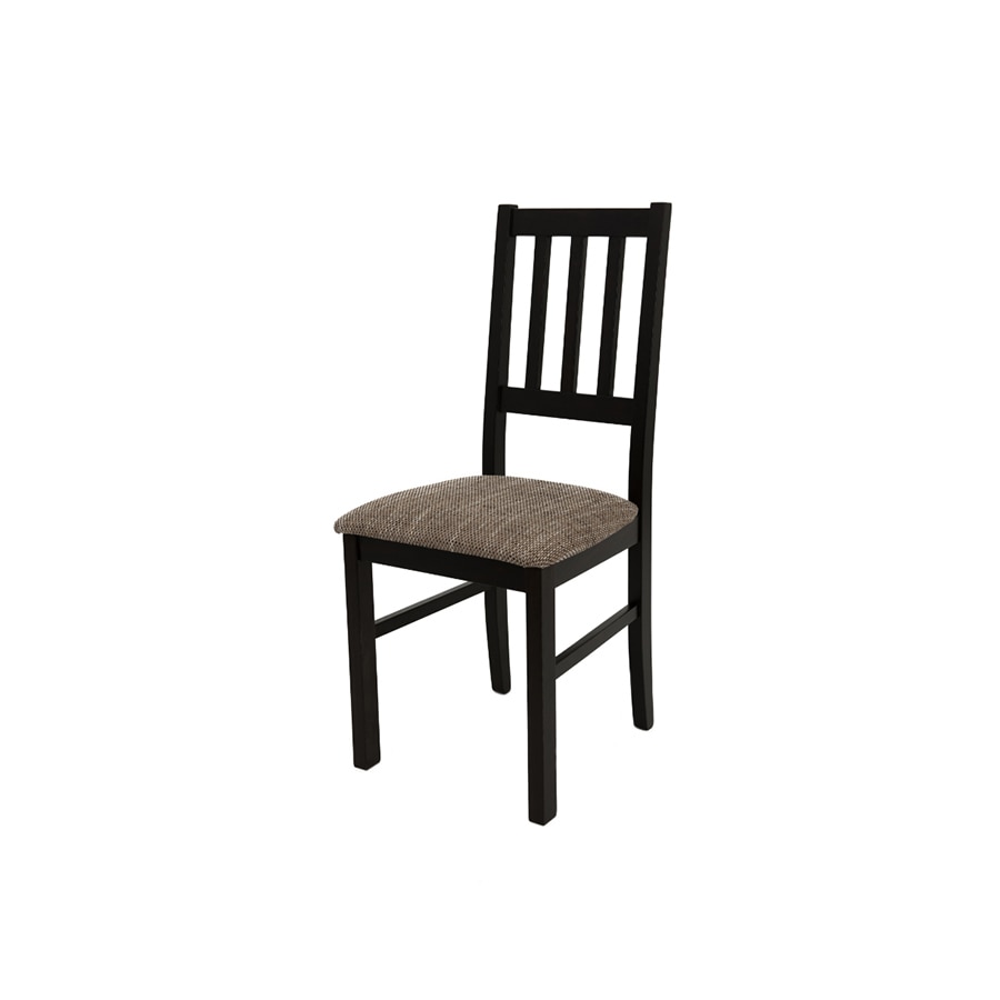 Scaun living Boss4 W2, wenge, 43x94x40 cm, lemn masiv, tapitat cu stofa