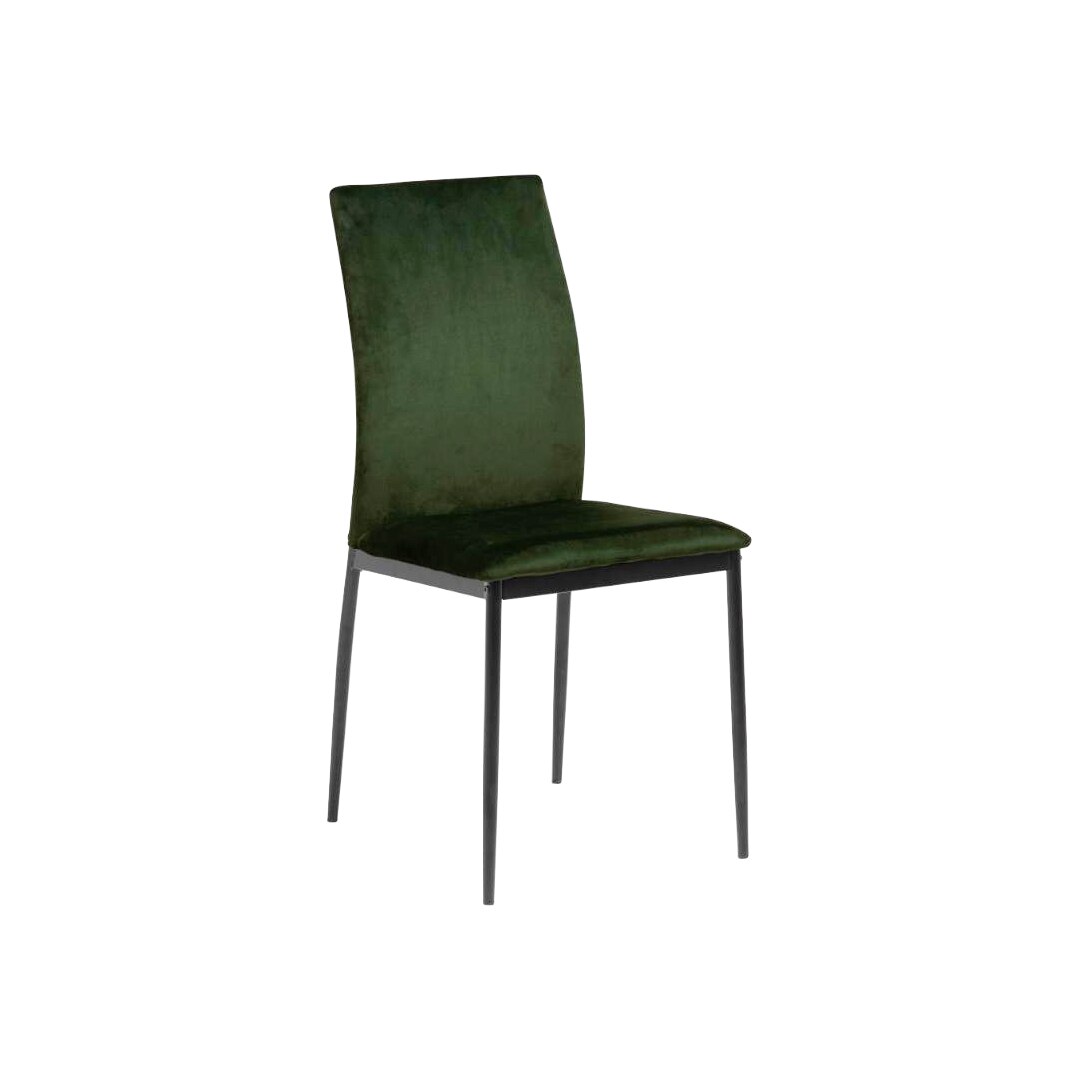 Set 4 scaune dining tapitate Demina verde Actona