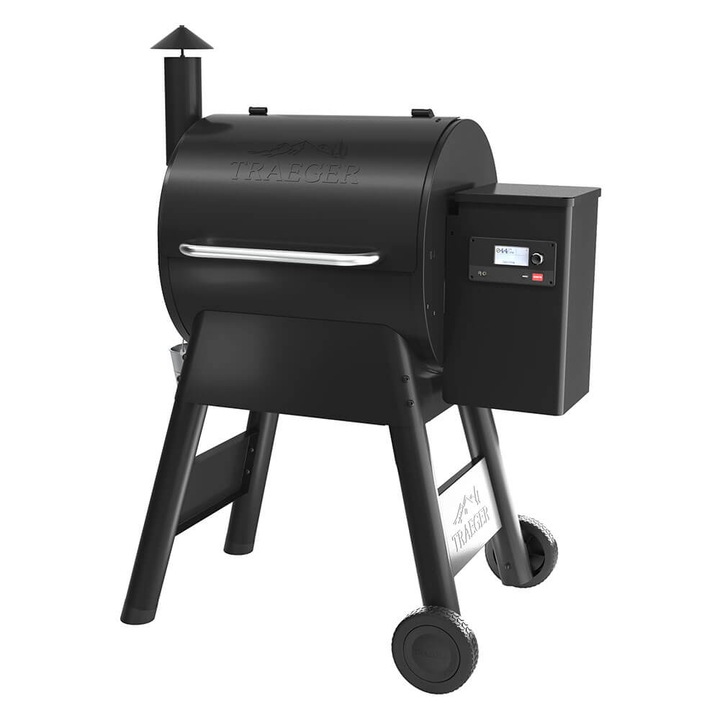 Барбекю на пелети Traeger Pro 575, дистанционно управление, Direct Drive технология, порцеланово покритие, стомана, сонда за месо