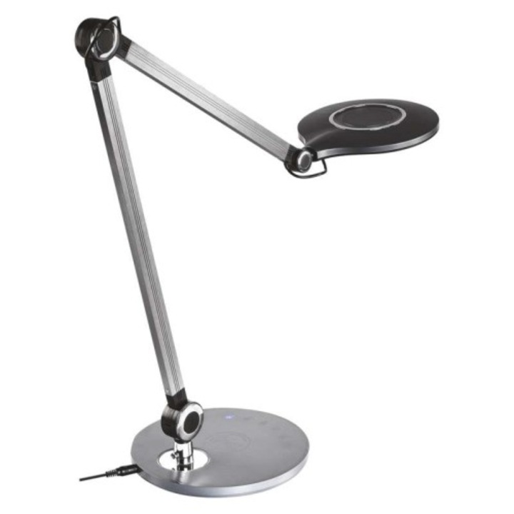 Настолна лампа Emos Z7615, Черен, Dimmable, LED 10W, 600lm, 300/400/600K