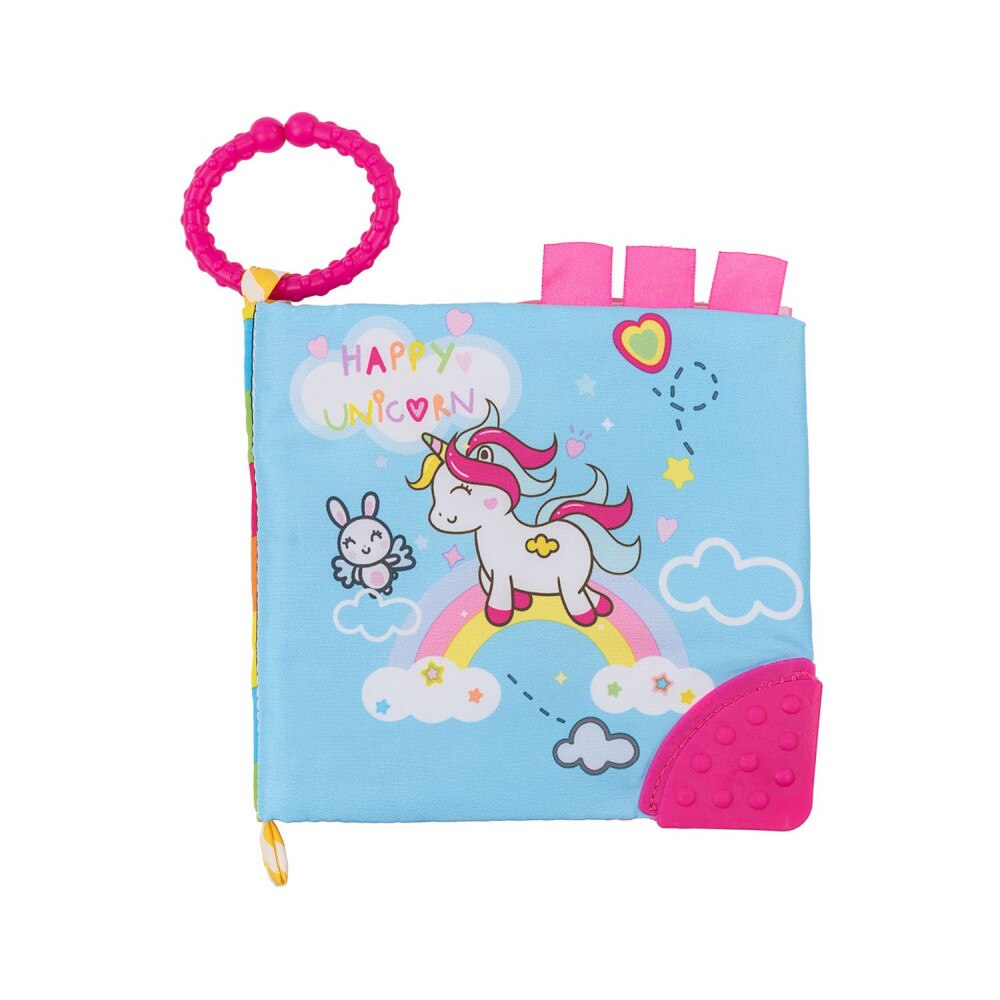 Carte educativa cu jucarie dentitie KikkaBoo Happy Unicorn