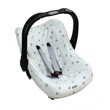 Husa de bumbac pentru scaune auto grupa 0+ Dooky Origami Swallow Grey Jade Husa de bumbac pentru scaune auto grupa 0+ Dooky Origami Swallow Grey Jade