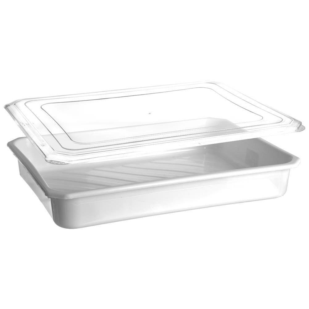 Cutie depozitare alimente, Orion, Plastic, Capac, 4 L, Alb