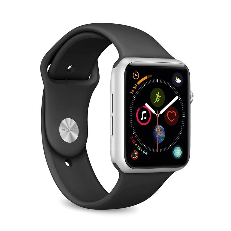Curea neagra, Puro Icon Apple Watch 44 / 42mm, 2 dimensiuni