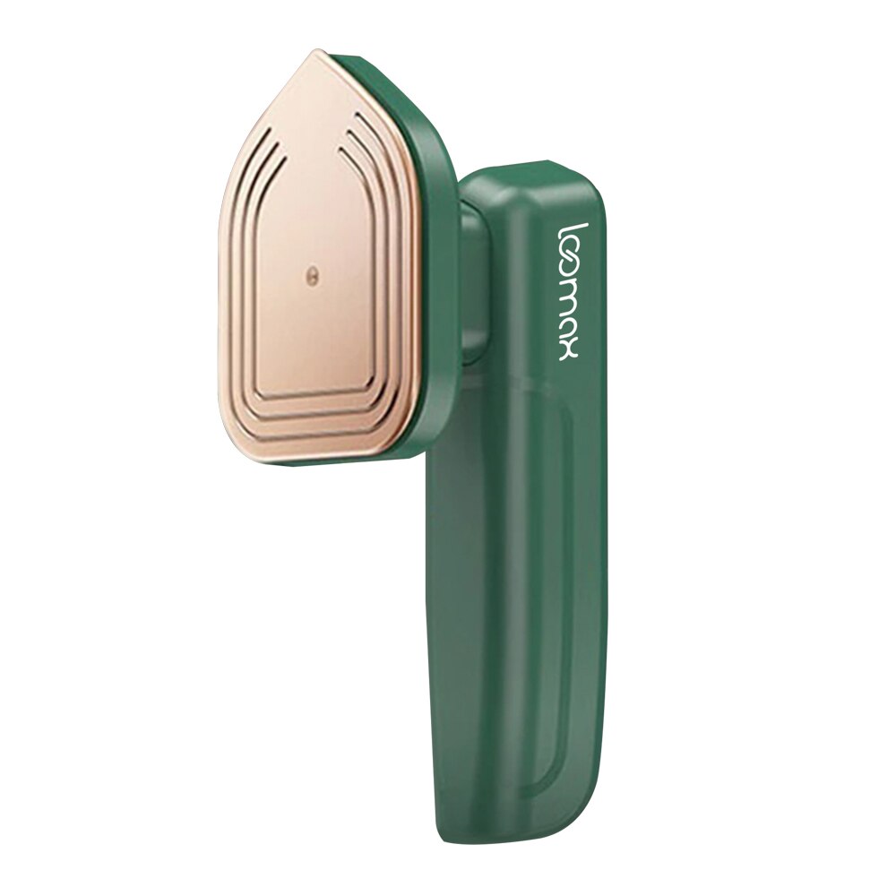 Fier de calcat portabil Loomax cu aburi, potrivit pentru calatorii, rezervor de apa de 100 ml, pentru calcat hainele uscate si umede, verde