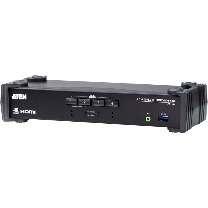 Суич ATEN KVM CS1824, 4-Port USB 3.0 4K HDMI