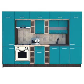 Set Bucatarie Genarom BIGMAR 320, 320 x 225,5 x 60 cm, Alb / Decor 0245 Set Bucatarie Genarom BIGMAR 320, 320 x 225,5 x 60 cm, Alb / Decor 0245