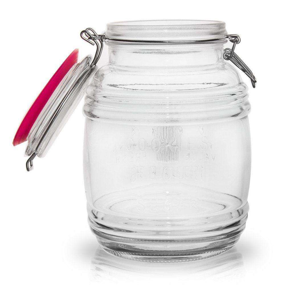 Recipient depozitare Viola, Orion, Sticla, Inchidere etansa, 2.3 L, Transparent