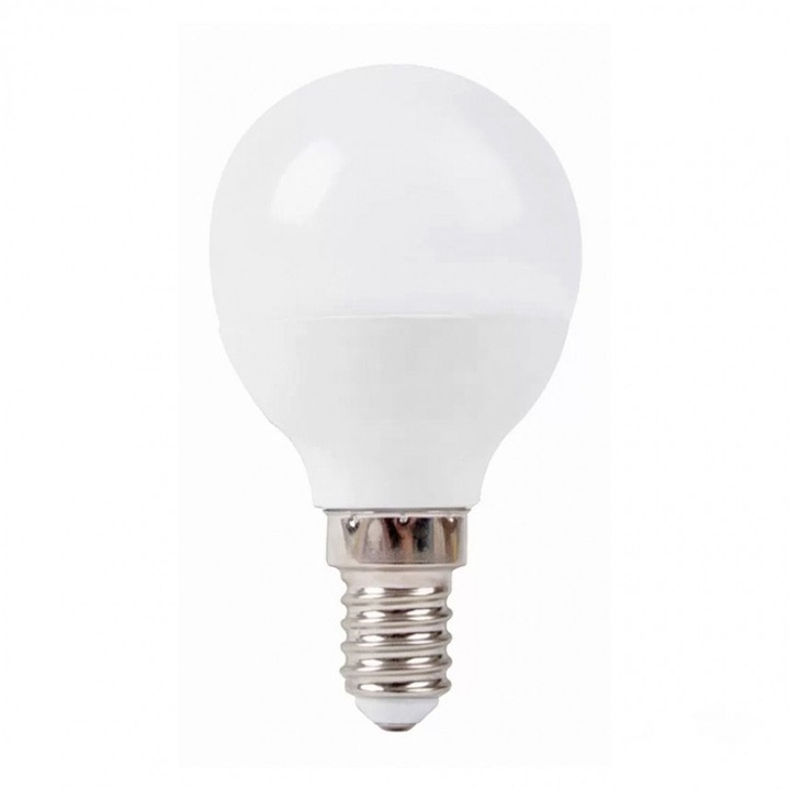 Led лампа Ligthex, Plastic 5W, 220V, E14, P45, матирана, 3000K