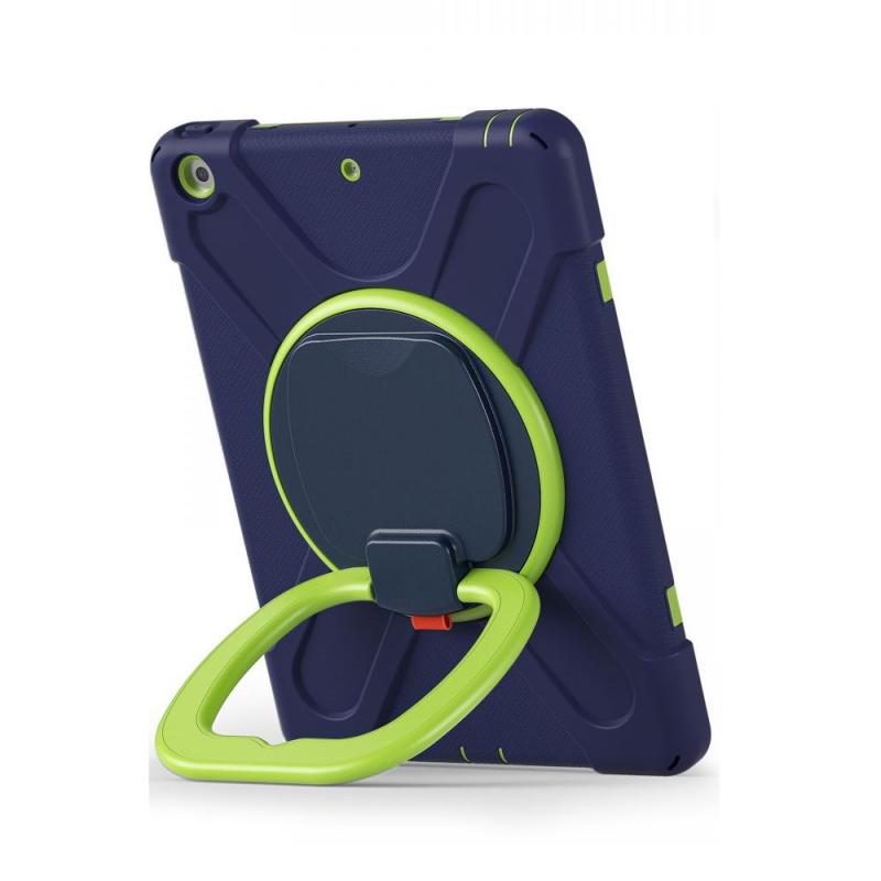Carcasa TECH-PROTECT XARMOR compatibila cu iPad 7/8 10.2 inch (2019/2020) Navy/Lime