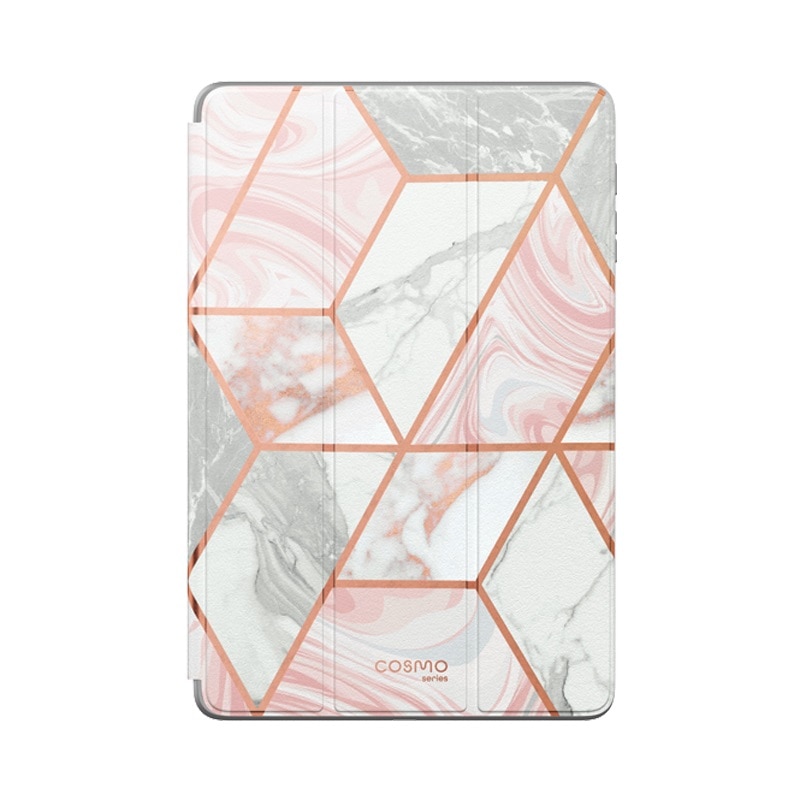 Husa Supcase Cosmo pentru Samsung Galaxy Tab S7 FE 5G 12.4 inch cu protectie display, Marble