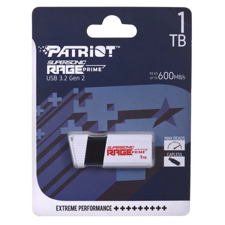 Stick Memorie Patriot Supersonic Rage Prime, 1TB, USB 3.1, White