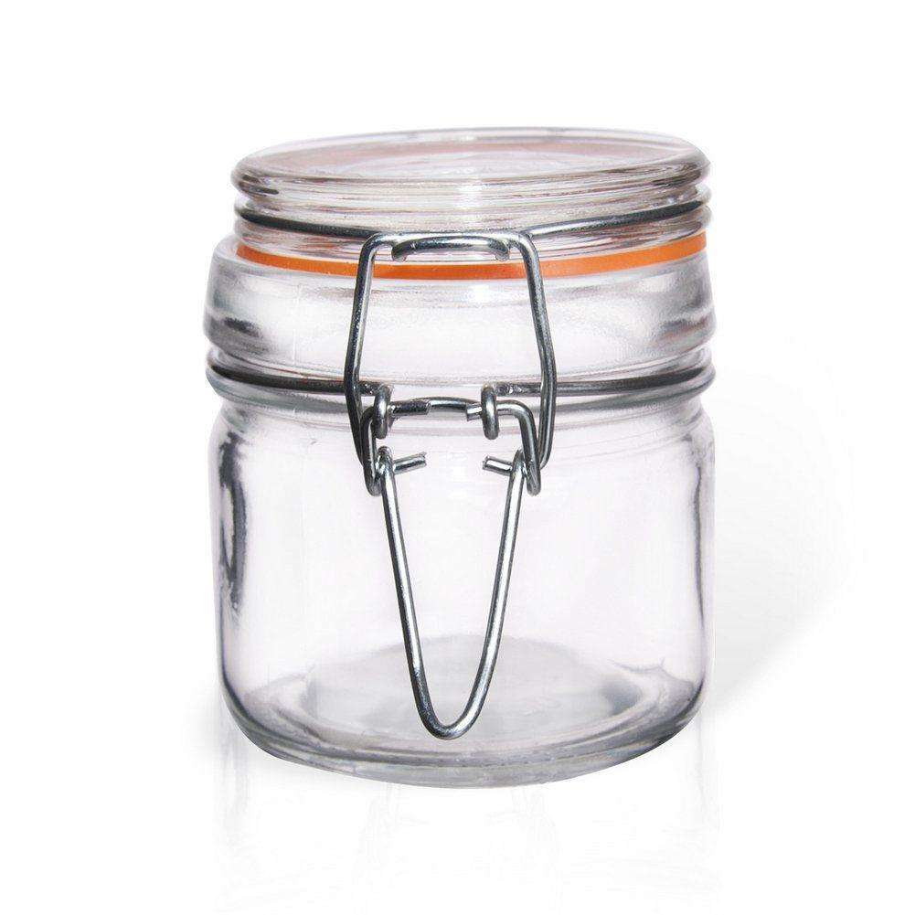 Recipient depozitare Bela, Orion, Sticla, Inchidere etansa, 0.1 L, Transparent