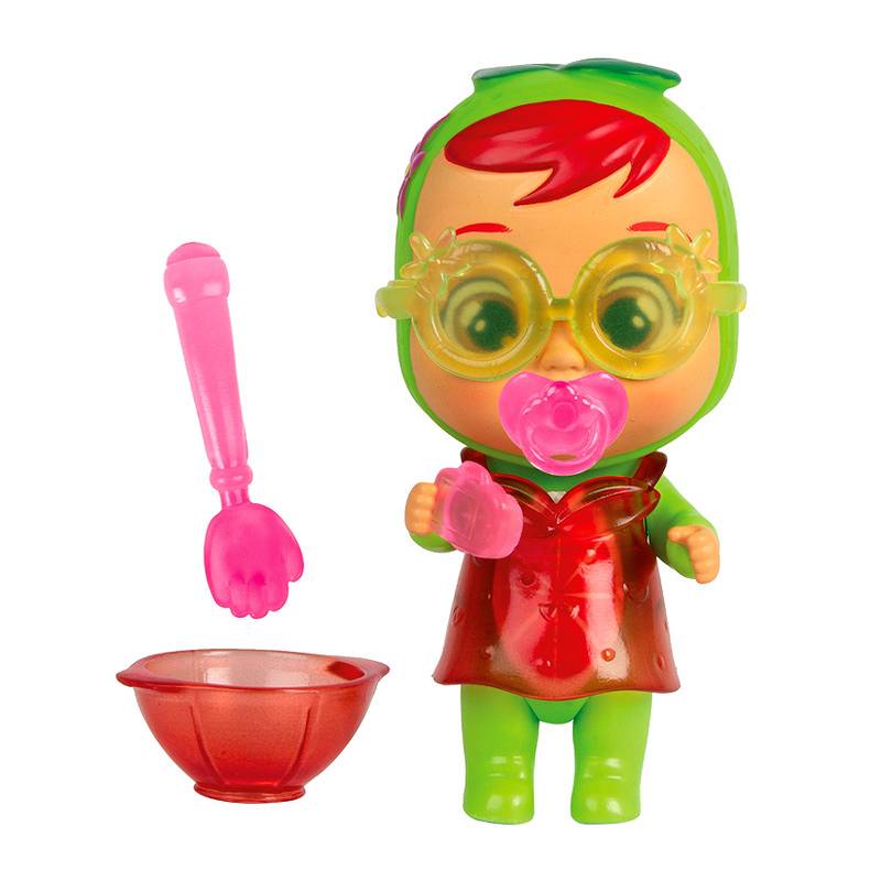 Set papusa cu accesorii, 12 buc, Cry Babies, multicolor