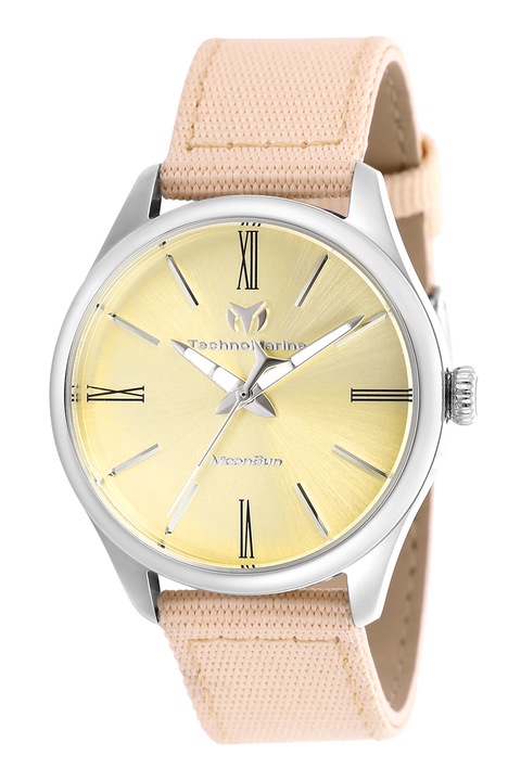 TechnoMarine, Кварцов часовник с лого на циферблата, Жълт