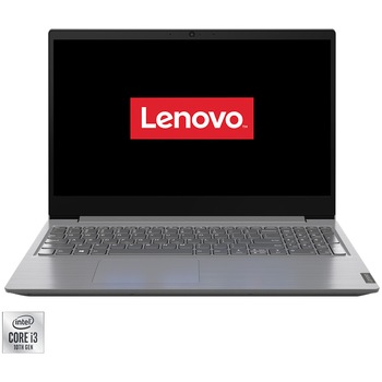 Laptop Lenovo V15 IML cu procesor Intel Core i3-10110U, 15.6", Full HD, 8GB, 256GB SSD, Intel UHD Graphics, No OS, Iron Grey