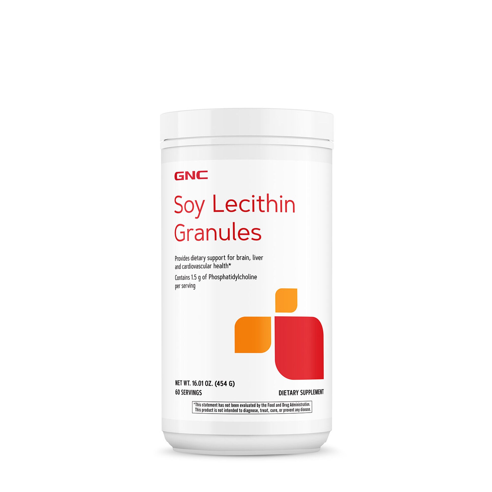 Lecitina din Soia Granule, GNC, 454 Grame