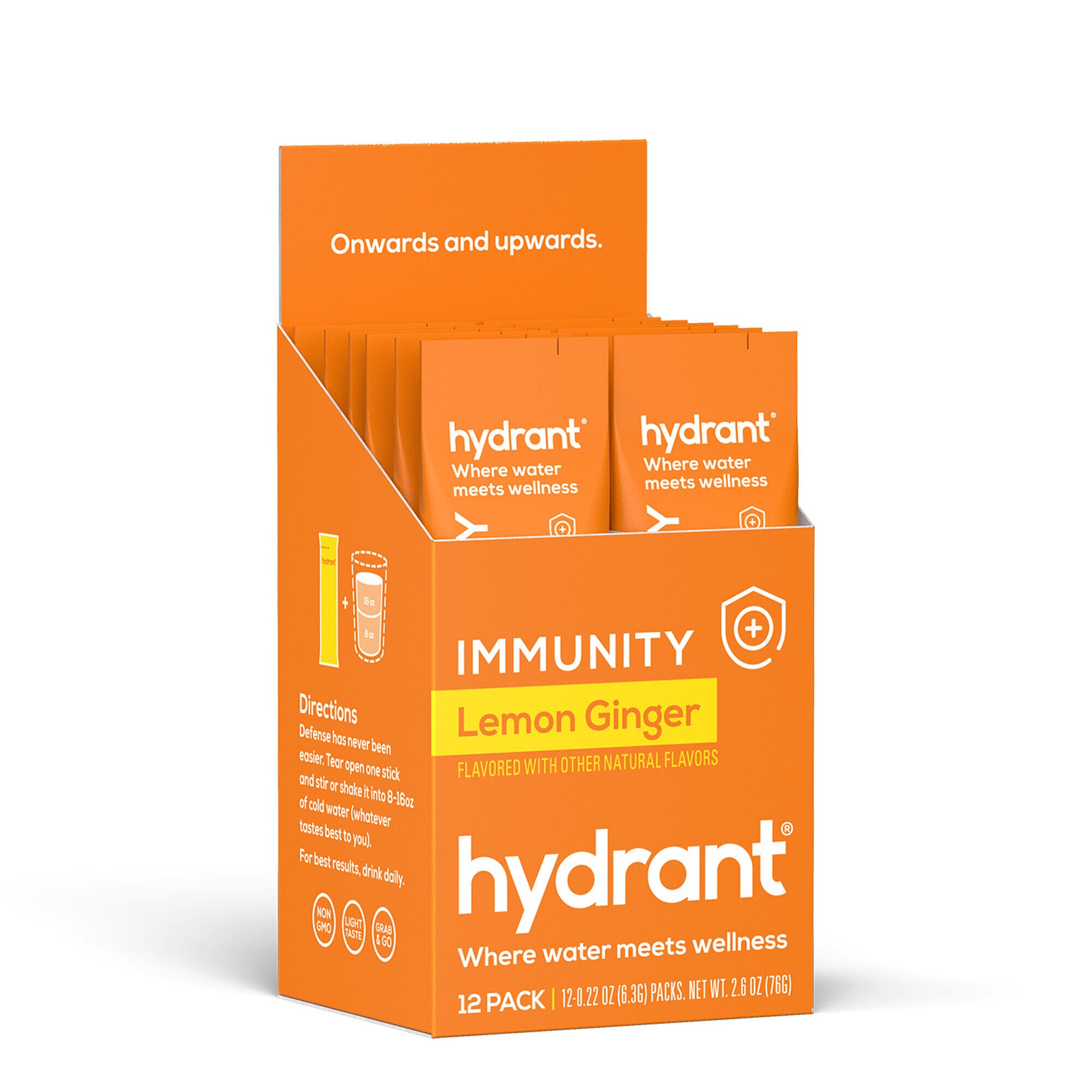 Hydrant Immunity, Electroliti cu Aroma de Lamaie si Ghimbir, GNC, 6,3 ...