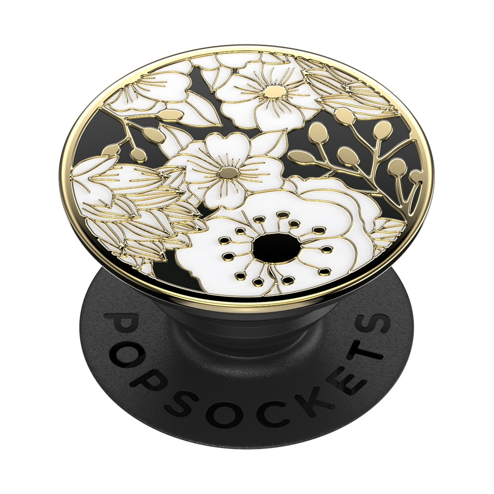 Suport universal de telefon si tableta PopSockets® ,accesoriu metalic PopGrip Enamel Wild Flowers