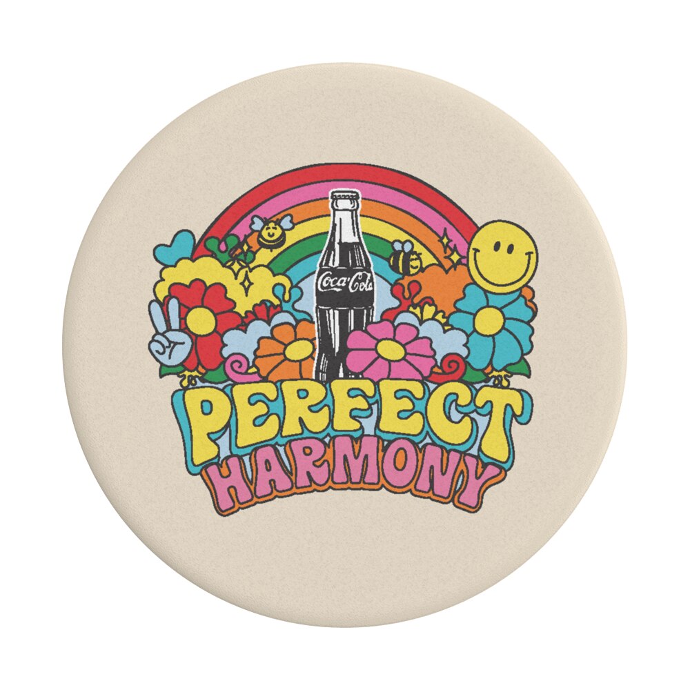 Suport universal de telefon si tableta PopSockets® ,accesoriu PopGrip Coke Unity Harmony