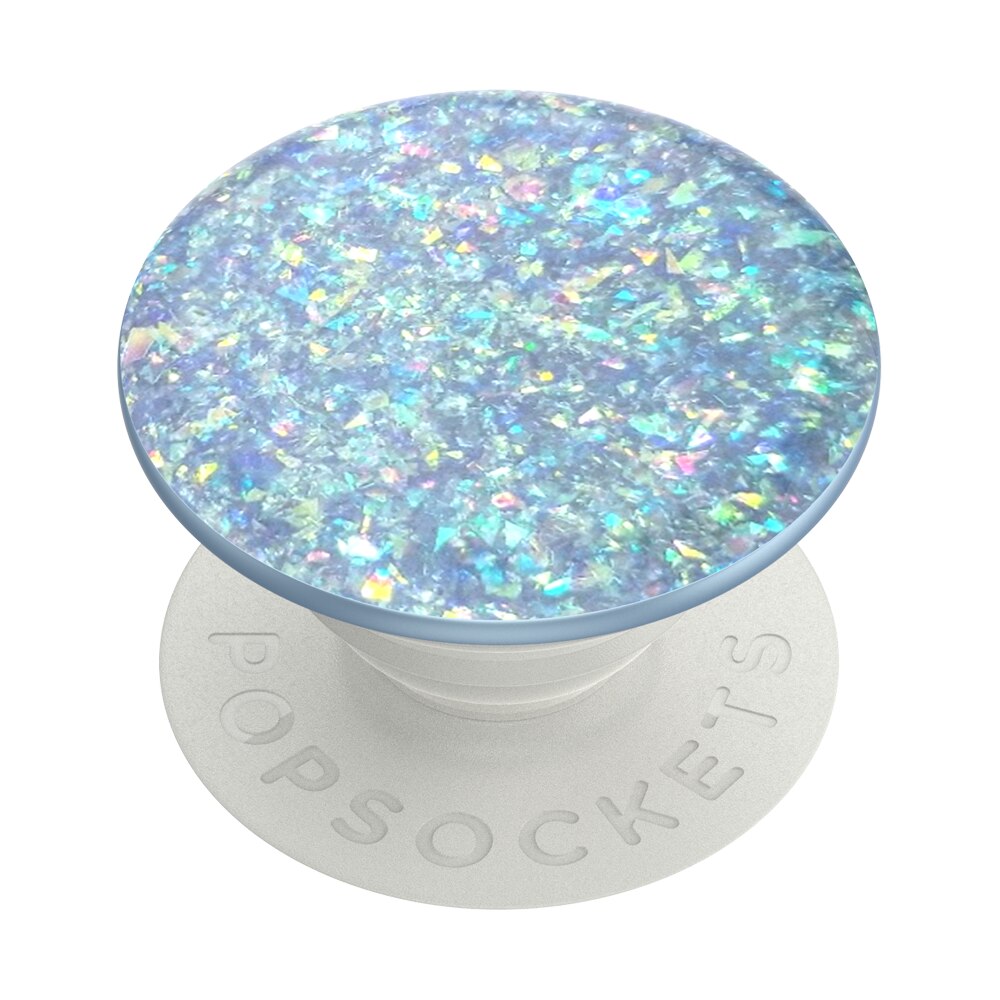Suport universal de telefon si tableta PopSockets® ,accesoriu PopGrip Iridescent Confetti Ice Blue