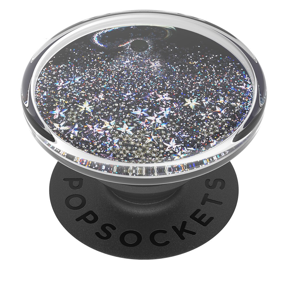 Suport universal de telefon si tableta PopSockets® ,accesoriu PopGrip Tidepool Starring Silver