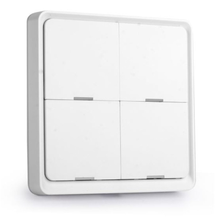 Jelenetkapcsoló, Zigbee, quad, fehér