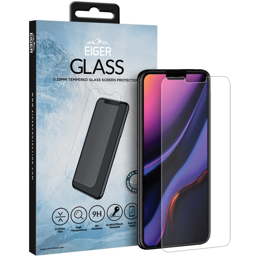 Folie de sticla, protectoare, Eiger Glass 2.5D iPhone 11 Pro / Xs / X