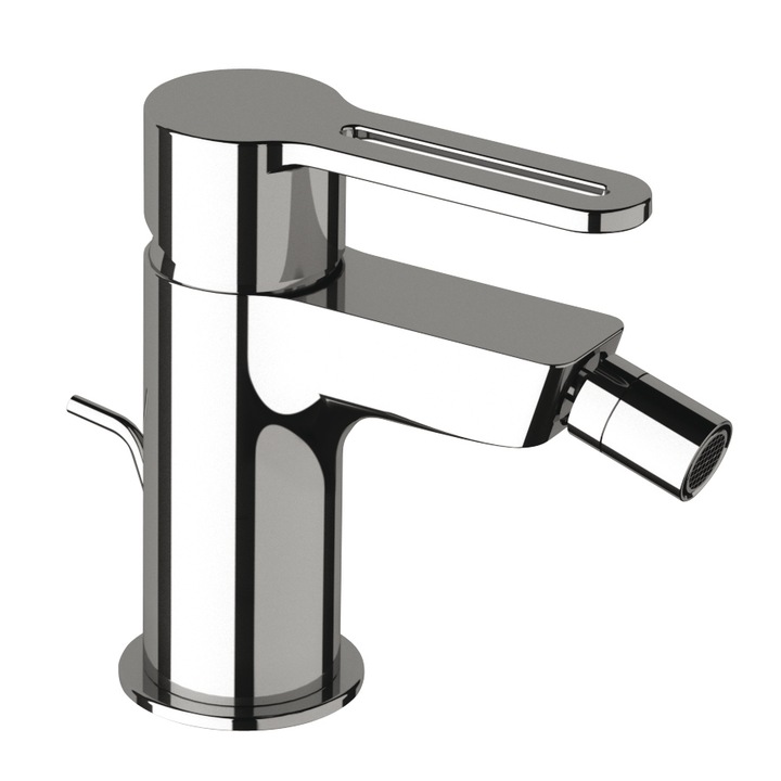 Baterie bideu DANIEL RUBINETTERIE SMART cu pop-up, monocomanda, finisaj cromat. Produs in Italia